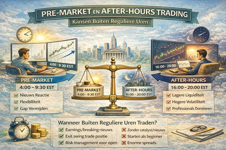 Pre-Market en After-Hours Trading, traden markt uren, markt sluit tijden trading