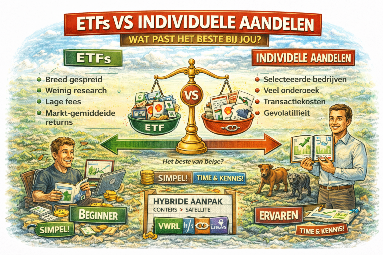 ETFs Individuele Aandelen wat past het beste bij jou, wat handelen, waarom ETF, waarom aandelen, hefboom handel, broker keuze.